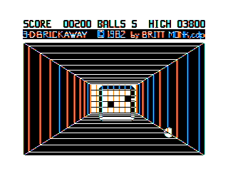 3-D Brickaway game screenshot