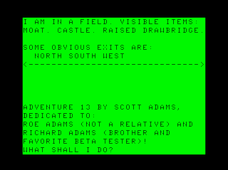 Adventure #13: The Sorcerer of Claymorgue game screen #1