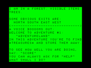 Adventure #1: Adventureland game screen #1