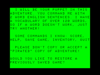 Adventure #9: Ghost Town Intro screen #2