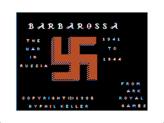 Barbarossa intro screen #1