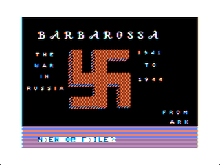 Barbarossa intro screen #2