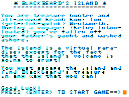 Blackbeard's Island intro screen #3