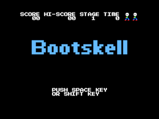 Bootskell Intro screen (Coco 3)