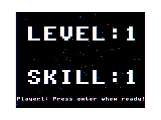 Bugs intro screen to level 1