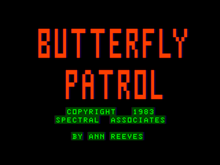 Butterfly Patrol intro screen