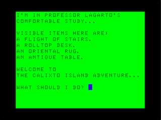 Calixto Island game screen