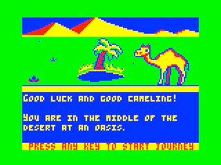 Camel game screen #1