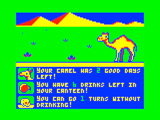 Camel game screen #3