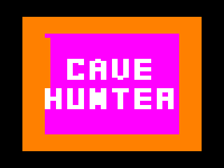 Cave Hunter intro screen