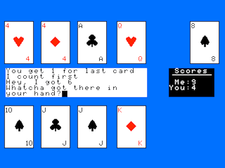 Coco 3 Cribbage game screen #2