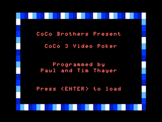 Coco 3 Video Poker intro screen #1