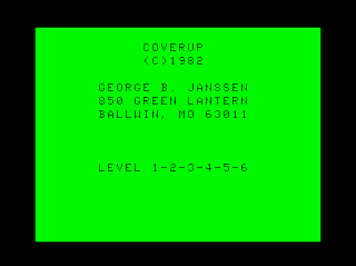 Coverup intro screen #9