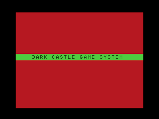 Dark Castle Game System intro screen #2