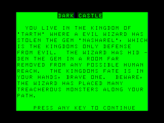 Dark Castle intro screen #4
