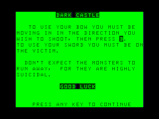 Dark Castle intro screen #7