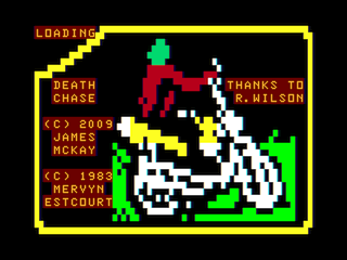 Death Chase intro screen #1