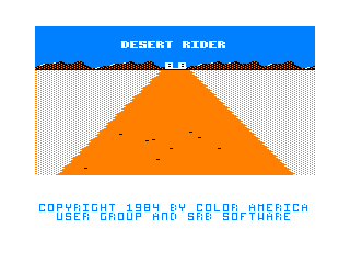Desert Rider intro screen