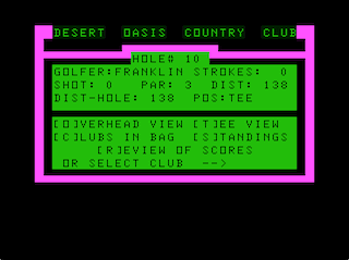Desert Golf game screen #3