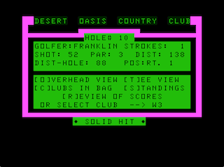 Desert Golf game screen #5