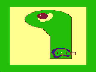 Desert Golf Hole #2 overhead screen
