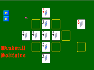 Duo Deck Solitaire Windmill game screen