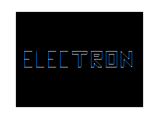 Electron intro screen #1