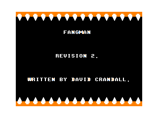 Fangman intro screen