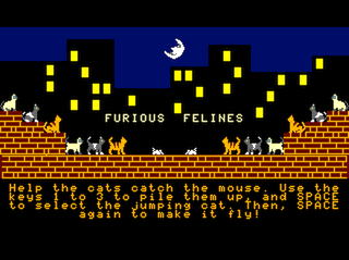 Furious Felines intro screen #2