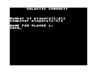 Galactic Conquest game screen #1