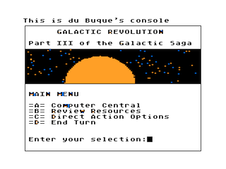 Galactic Revolution game screen #1
