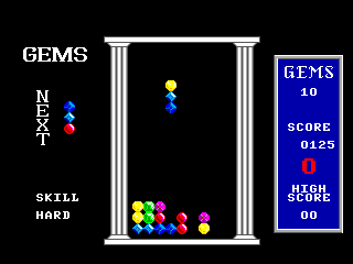 Gems game screen
