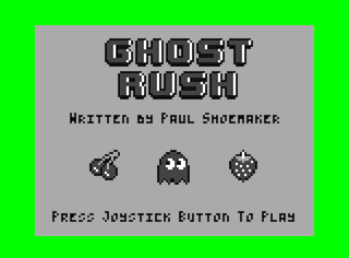 Ghost Rush intro screen Coco 3 alternate #2