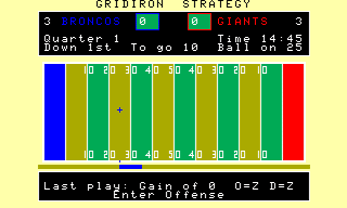 Gridiron Strategy game screenshot