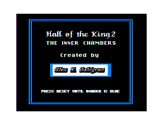 Hall of the King II: The Inner Chambers intro screen #2