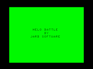 Helo Battle intro screen
