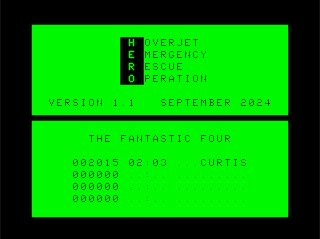 H.E.R.O. Intro screen 3