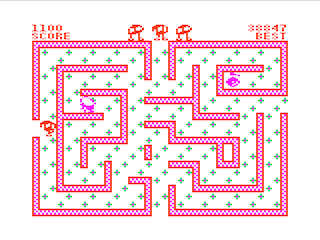 Hungry Horace maze 2 game screen