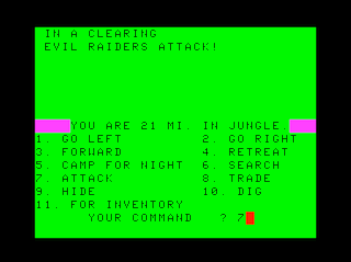 Jungle game screen #3