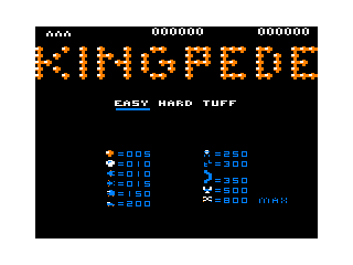 Kingpede intro screen #2