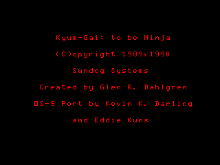 Kyum-Gai intro screen 1