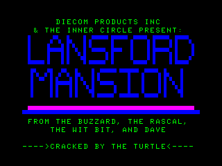 Lansford Mansion title Screen (Cracked)