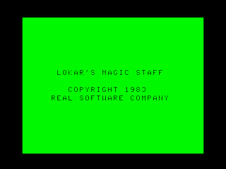 Lokar's Magic Staff intro screen #1