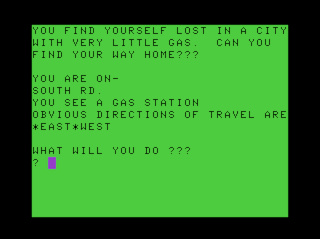 Lost City, U.S.A. game screen