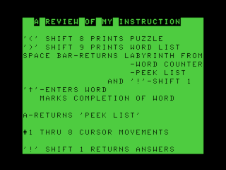 Lothar's Labyrinth intro screen #6