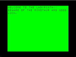 Madness and the Minotaur intro screen #2