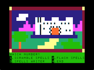 Magic Spells main menu screen