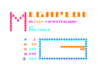 Megapede intro screen