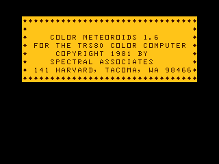 Meteoroids intro screen 1