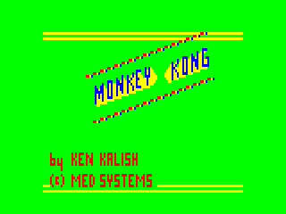 Monkey Kong intro screen